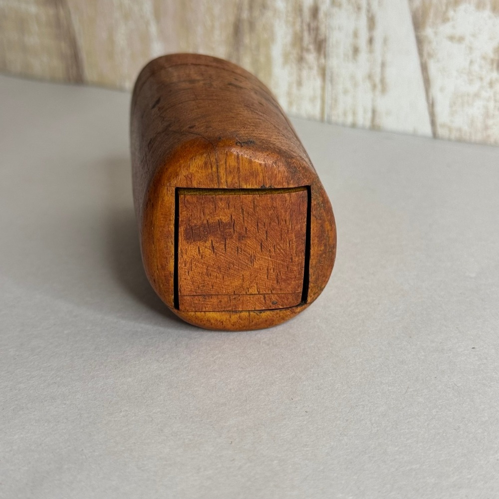Vintage Folk Art Handcrafted Wooden Puzzle Box Small Trinket Case - Picture 2 of 16